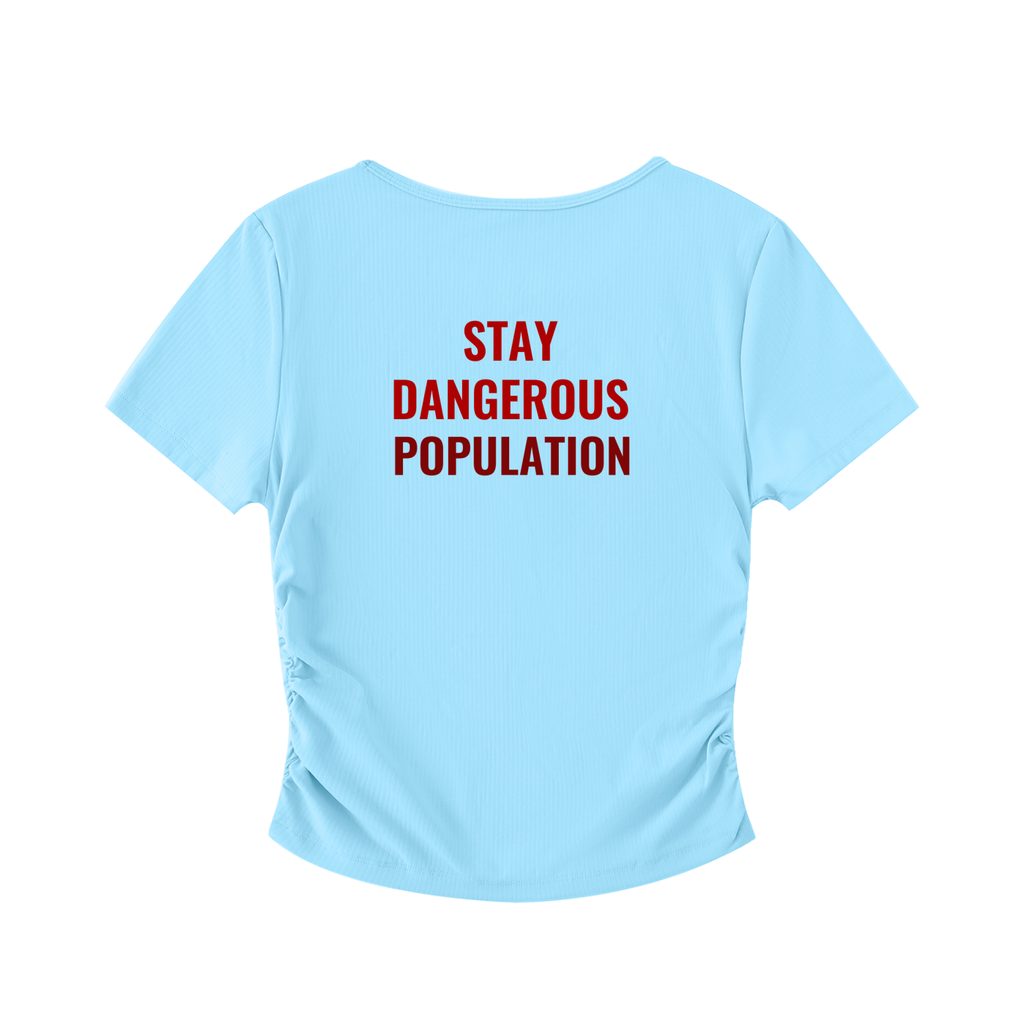 Ruched Bodycon Crop Top