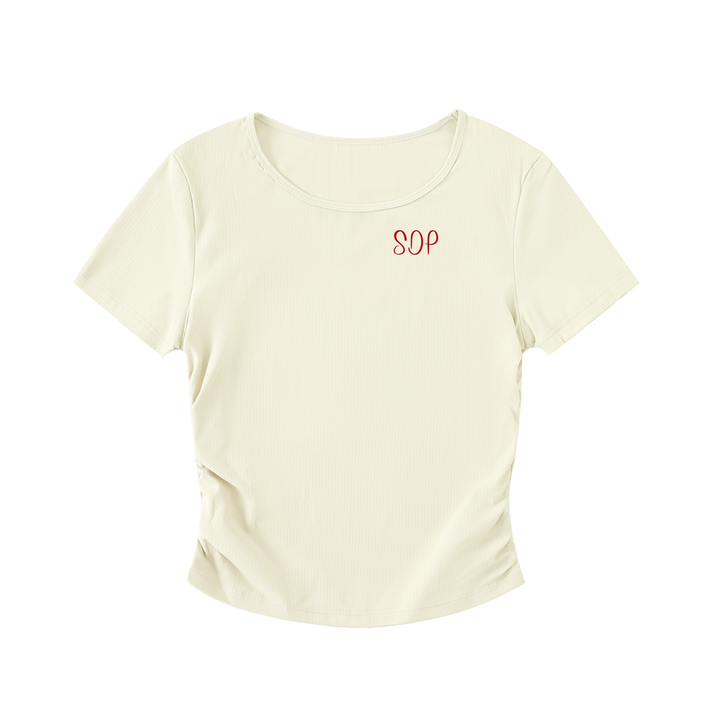 Ruched Bodycon Crop Top