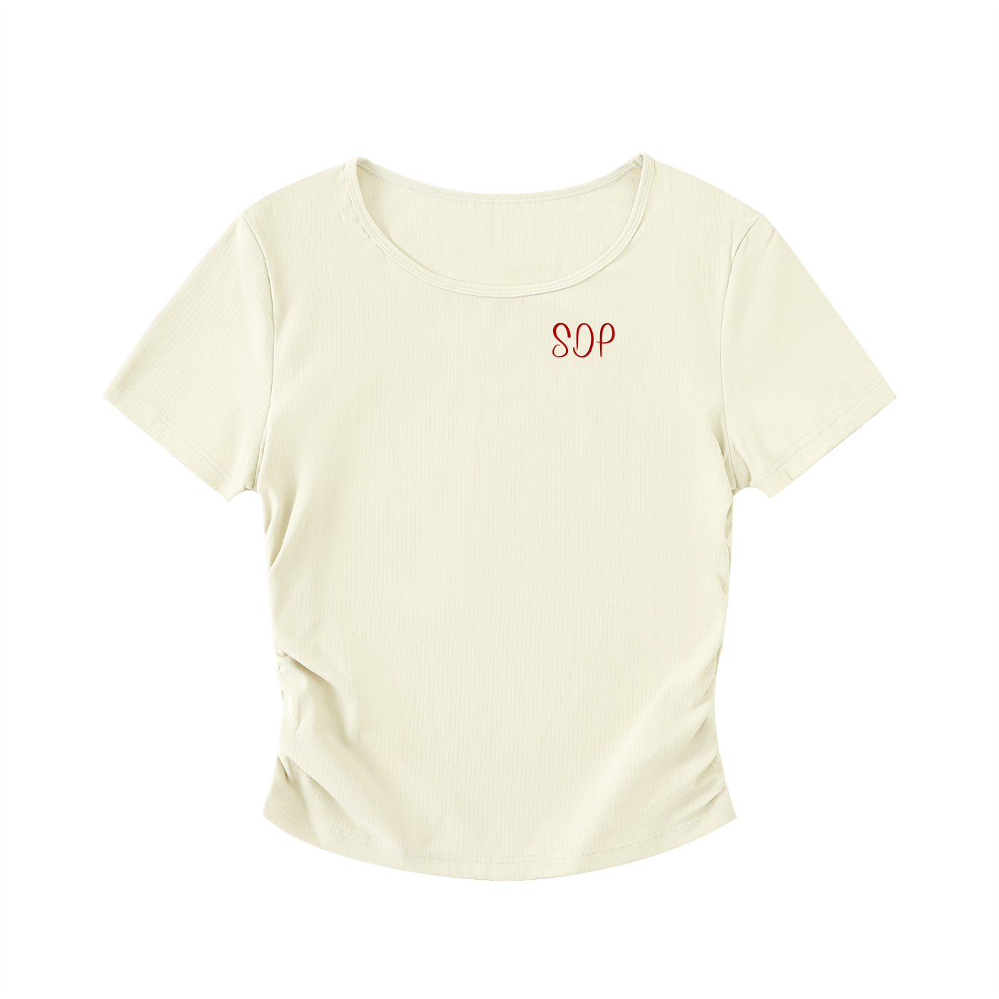 Ruched Bodycon Crop Top