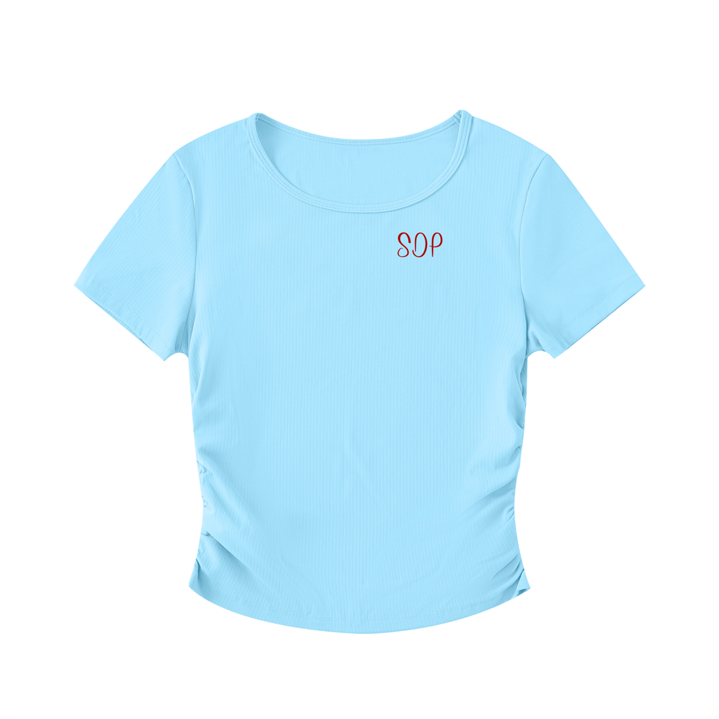 Ruched Bodycon Crop Top