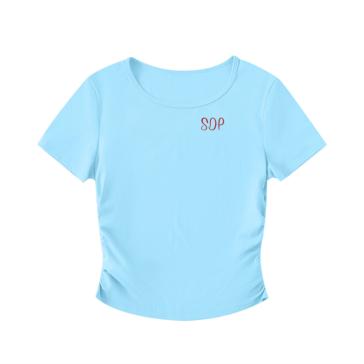 Ruched Bodycon Crop Top